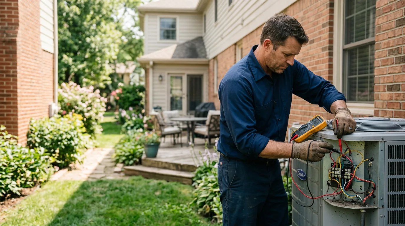 HVAC technician working near Centerville, WA